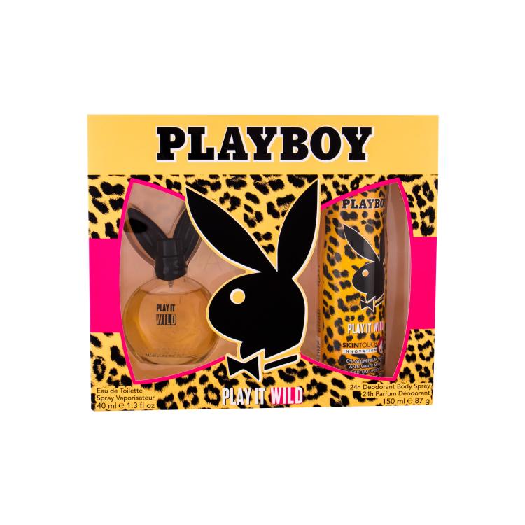 Playboy Play It Wild For Her Darilni set toaletna voda 40 ml + deodorant 150 ml