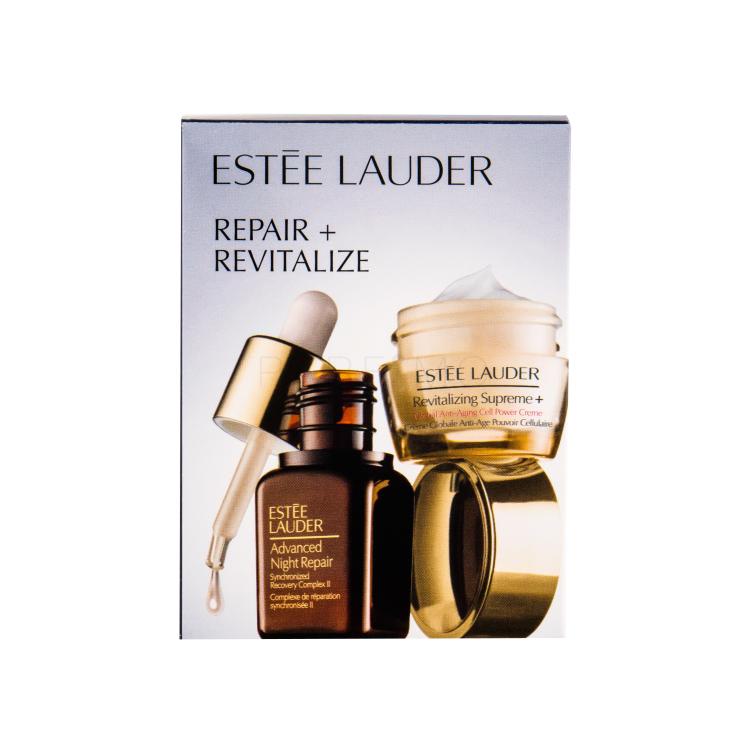 Estée Lauder Revitalizing Supreme+ Darilni set denní pleťová péče 7 ml + pleťové sérum Advanced Night Repair Synchronized Recovery Complex II 7 ml