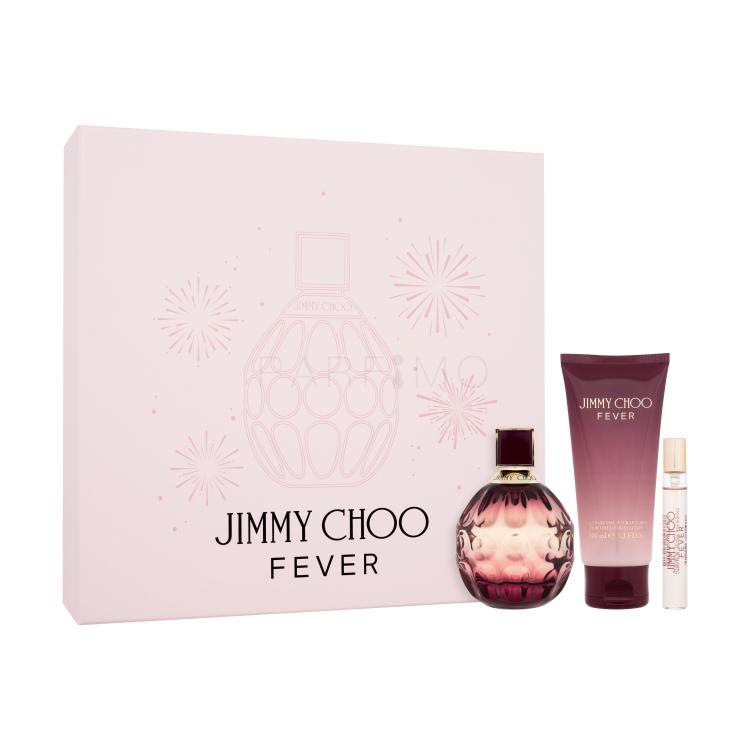 Jimmy Choo Fever Darilni set parfumska voda 100 ml + losjon za telo 100 ml + parfumska voda 7,5 ml