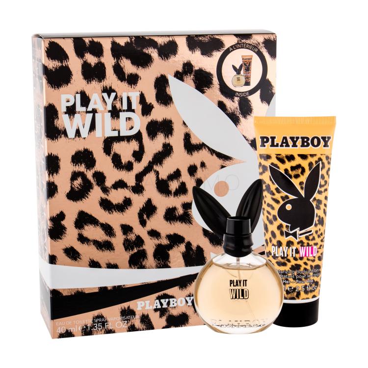 Playboy Play It Wild For Her Darilni set toaletna voda 40 ml + toaletna voda 75 ml