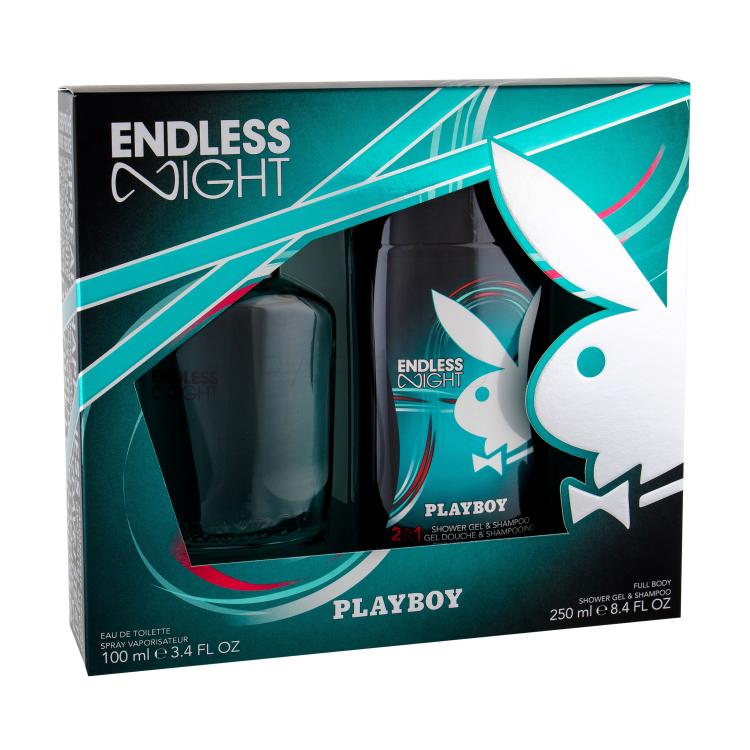 Playboy Endless Night Darilni set toaletna voda 100 ml + gel za prhanje 250 ml