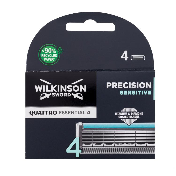 Wilkinson Sword Quattro Essential 4 Nadomestne britvice za moške Set