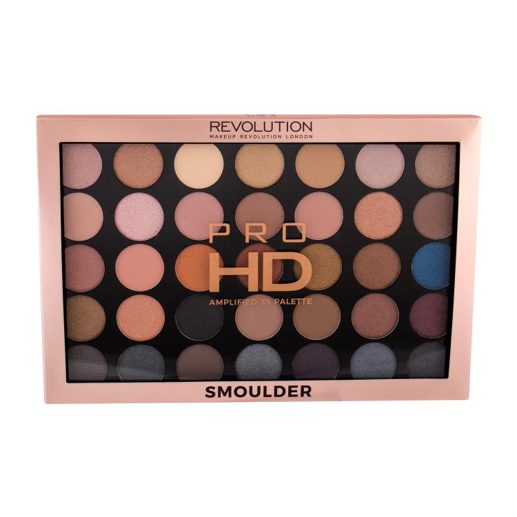Makeup Revolution London Pro HD Palette Amplified 35 Senčilo za oči za ženske 29,995 g Odtenek Smoulder