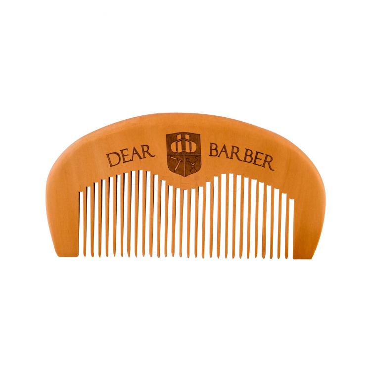 DEAR BARBER Beard Comb Krtača za brado za moške 1 kos
