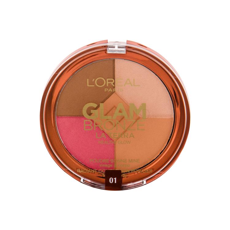 L&#039;Oréal Paris Glam Bronze La Terra Healthy Glow Bronzer za ženske 6 g Odtenek 01 Light Laguna