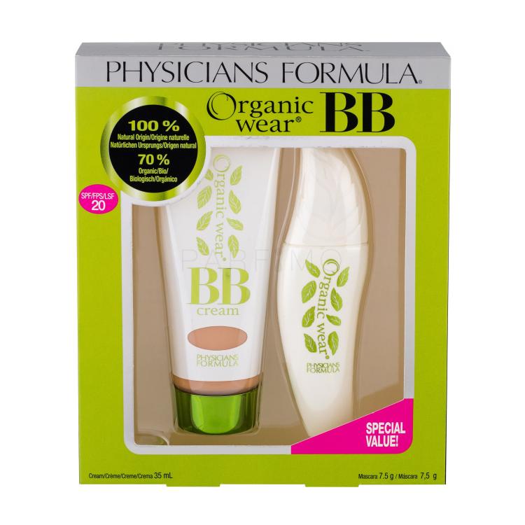 Physicians Formula Organic Wear Natural Origin BB Kit SPF20 Darilni set BB krema SPF20 35 ml + maskara 7,5 g Ultra Black
