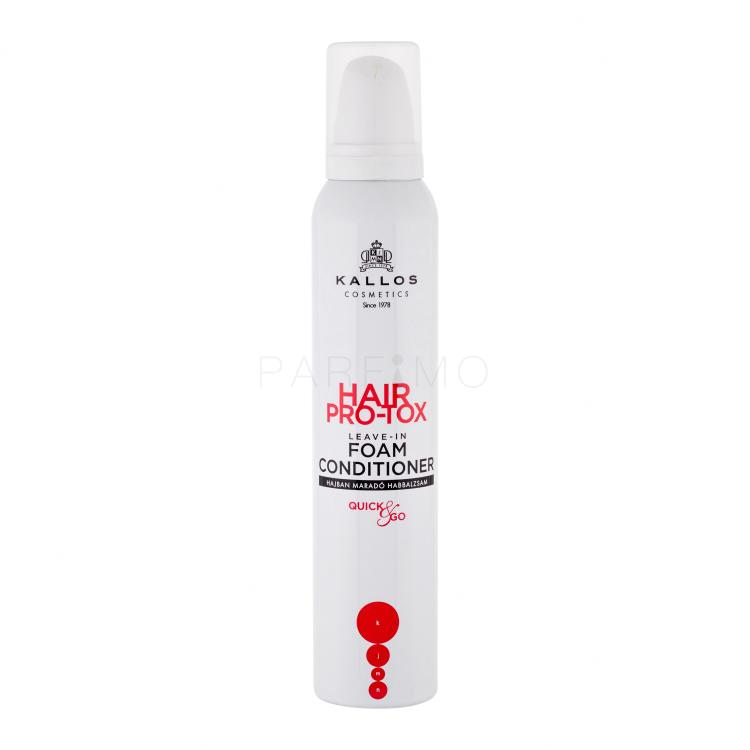 Kallos Cosmetics Hair Pro-Tox Leave-In Foam Balzam za lase za ženske 200 ml