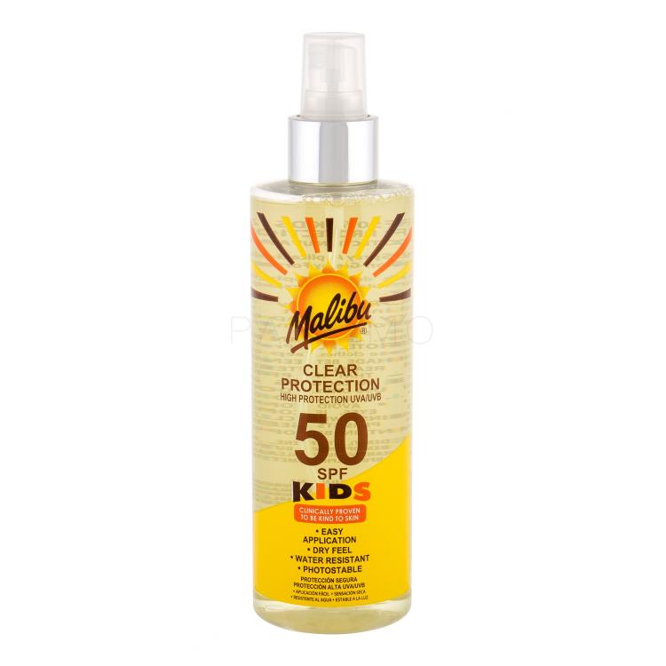 Malibu Kids Clear Protection SPF50 Zaščita pred soncem za telo za otroke 250 ml