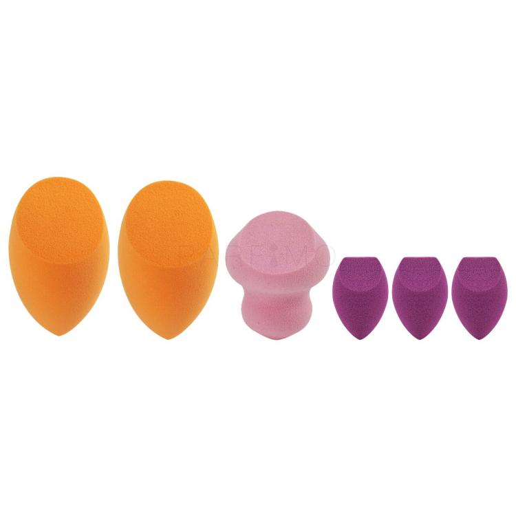 Real Techniques Sponges Mini Brush Trio Darilni set gobica Sculpting Sponge 1 kos + gobica Complexion Sponge 2 kos + gobica Mini Eraser Sponge 3 kos