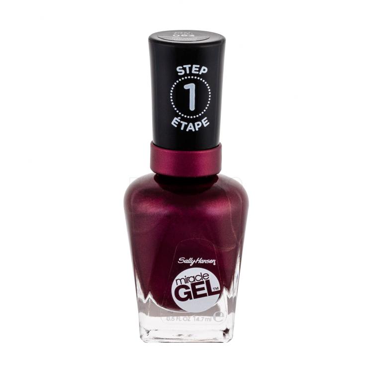 Sally Hansen Miracle Gel Lak za nohte za ženske 14,7 ml Odtenek 063 Frosted Berries