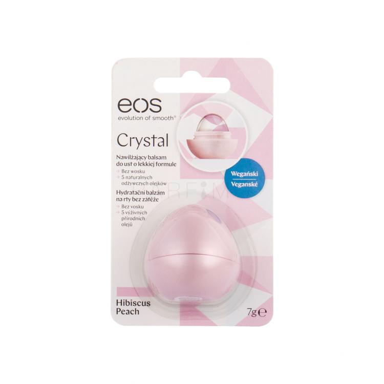 EOS Crystal Balzam za ustnice za ženske 7 g Odtenek Hibiscus Peach