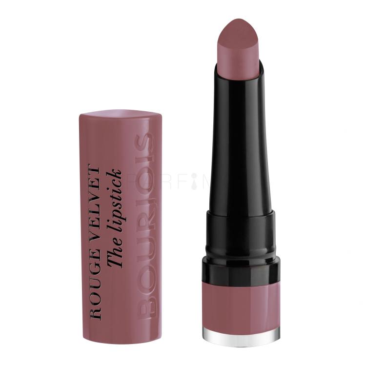 BOURJOIS Paris Rouge Velvet The Lipstick Šminka za ženske 2,4 g Odtenek 17 From Paris With Mauve