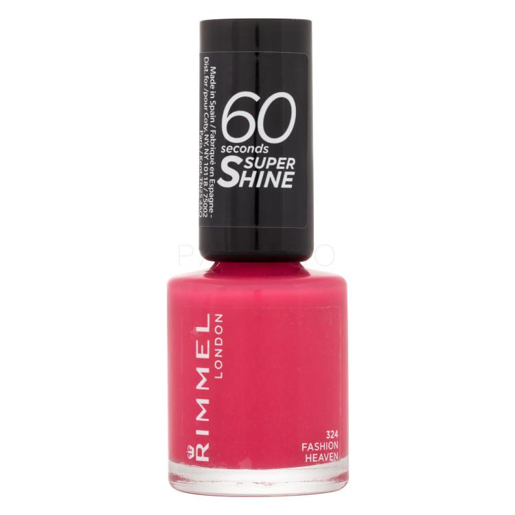 Rimmel London 60 Seconds Super Shine Lak za nohte za ženske 8 ml Odtenek 324 Fashion Heaven