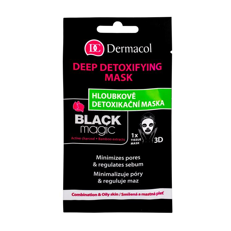 Dermacol Black Magic Maska za obraz za ženske 1 kos