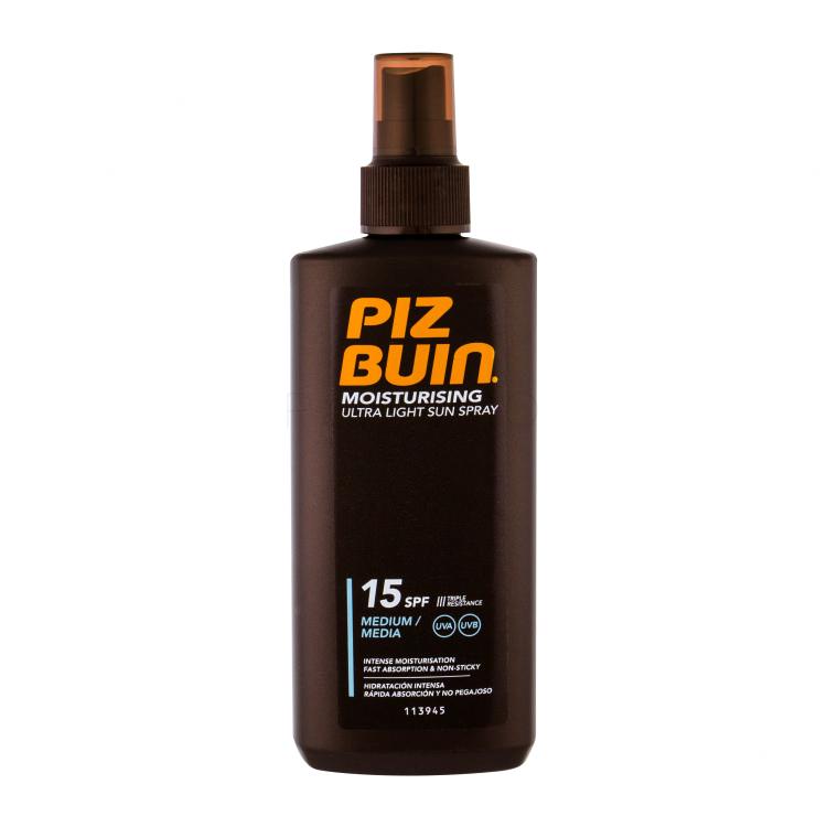 PIZ BUIN Moisturising Ultra Light Sun Spray SPF15 Zaščita pred soncem za telo 200 ml