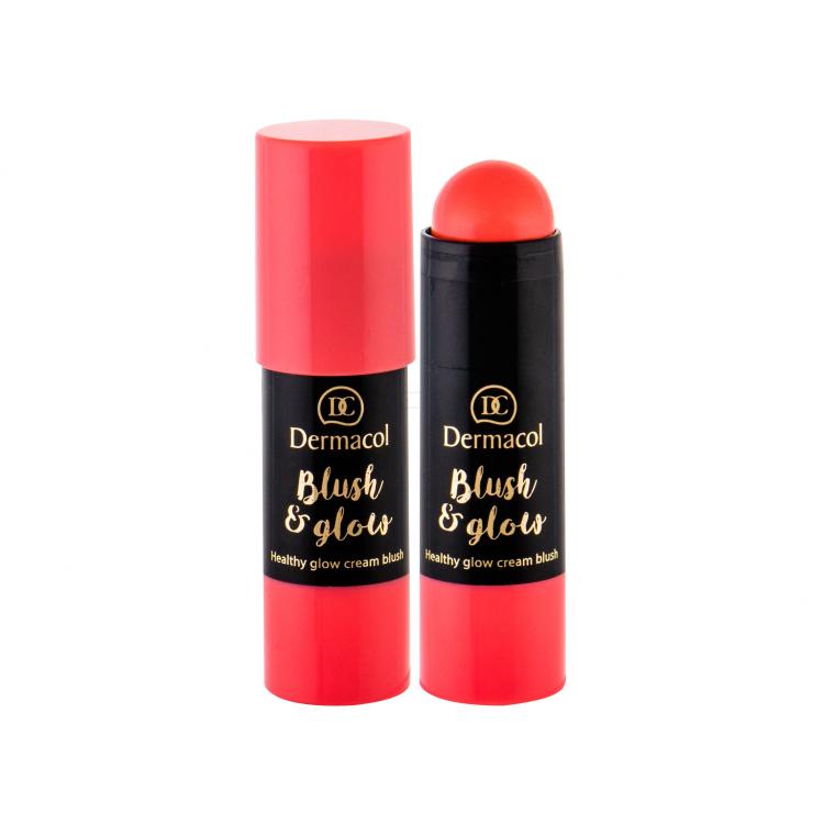 Dermacol Blush &amp; Glow Rdečilo za obraz za ženske 6,5 g Odtenek 01