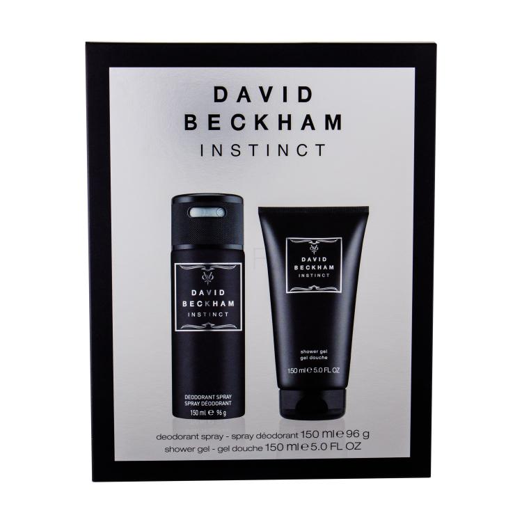 David Beckham Instinct Darilni set deodorant 150 ml + gel za prhanje 150 ml