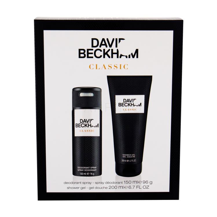 David Beckham Classic Darilni set deodorant 150 ml + gel za prhanje 200 ml