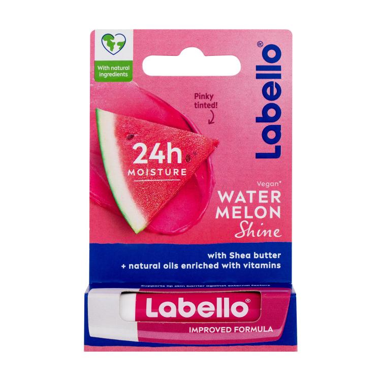 Labello Watermelon Shine 24h Moisture Lip Balm Balzam za ustnice za ženske 4,8 g