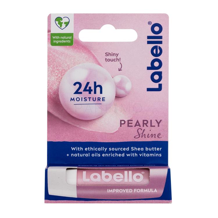 Labello Pearly Shine 24h Moisture Lip Balm Balzam za ustnice za ženske 4,8 g