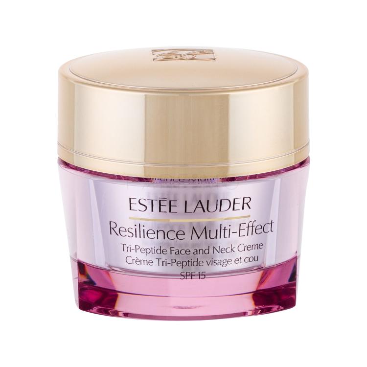 Estée Lauder Resilience Multi-Effect Tri-Peptide Face and Neck SPF15 Dnevna krema za obraz za ženske 50 ml poškodovana škatla