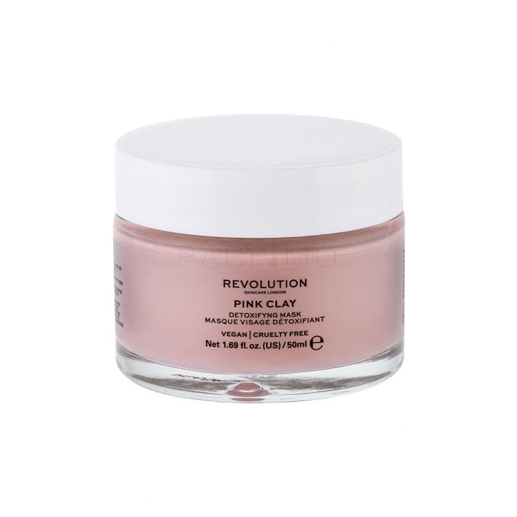 Revolution Skincare Pink Clay Detoxifying Maska za obraz za ženske 50 ml