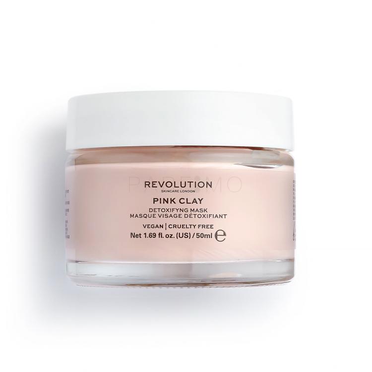 Revolution Skincare Pink Clay Detoxifying Maska za obraz za ženske 50 ml