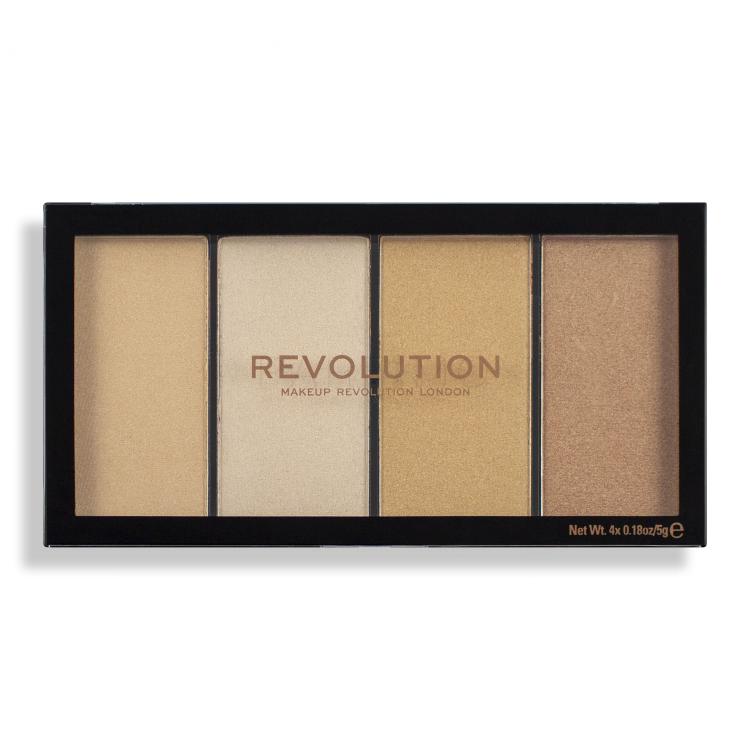 Makeup Revolution London Re-loaded Palette Osvetljevalec za ženske 20 g Odtenek Lustre Lights Warm