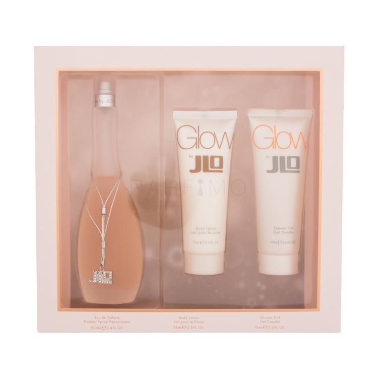 Jennifer Lopez Glow By JLo Darilni set toaletna voda 100 ml + losjon za telo 75 ml + gel za prhanje 75 ml