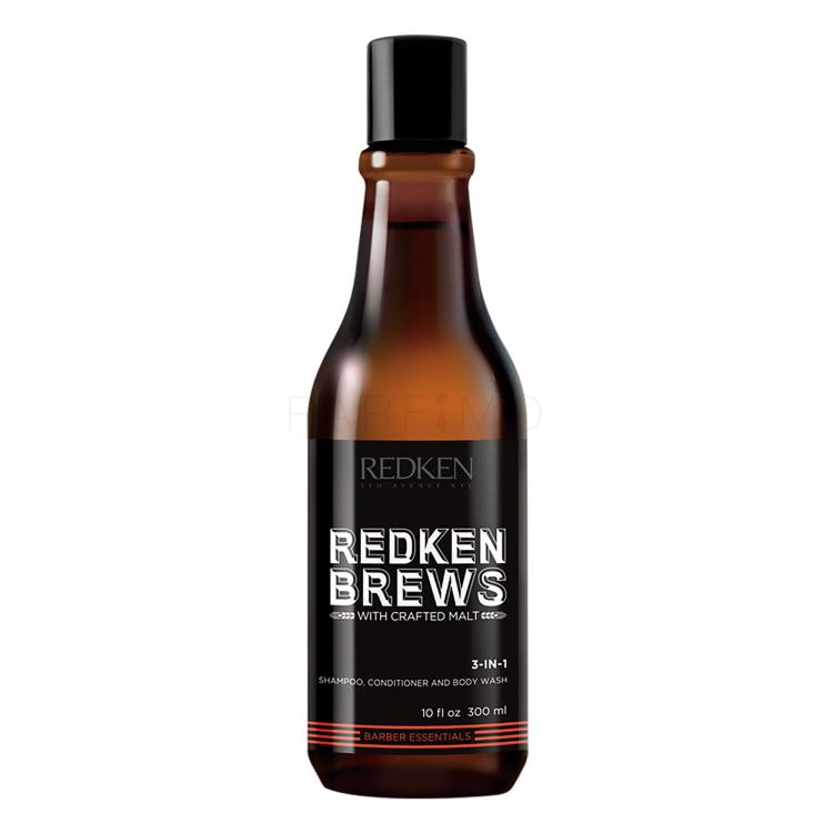 Redken Brews 3-In-1 Šampon za moške 300 ml