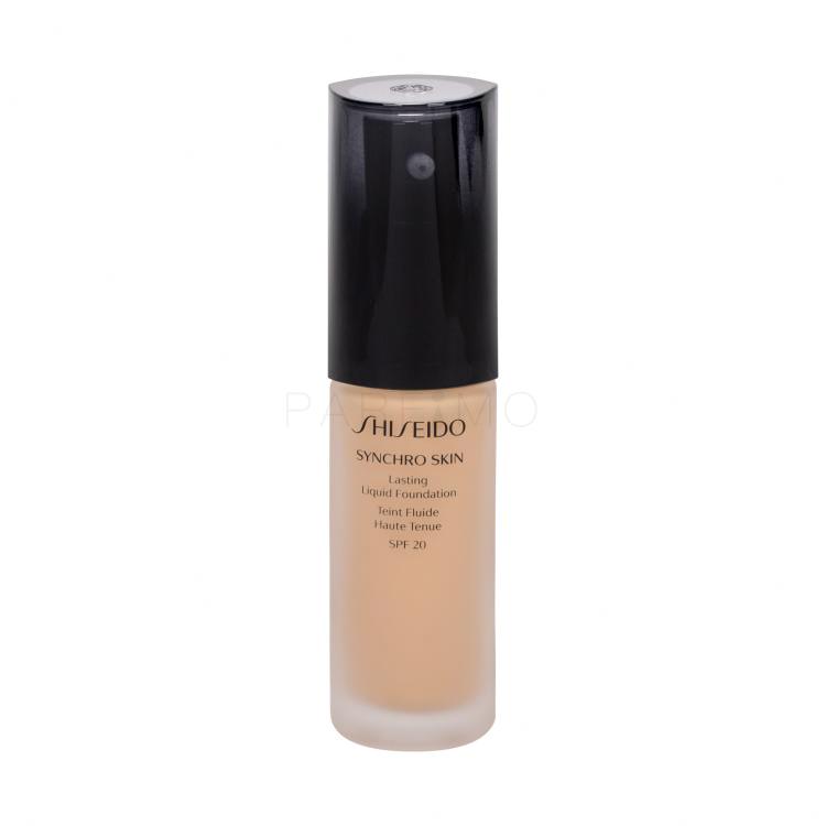 Shiseido Synchro Skin Lasting Liquid Foundation SPF20 Puder za ženske 30 ml Odtenek Golden 3