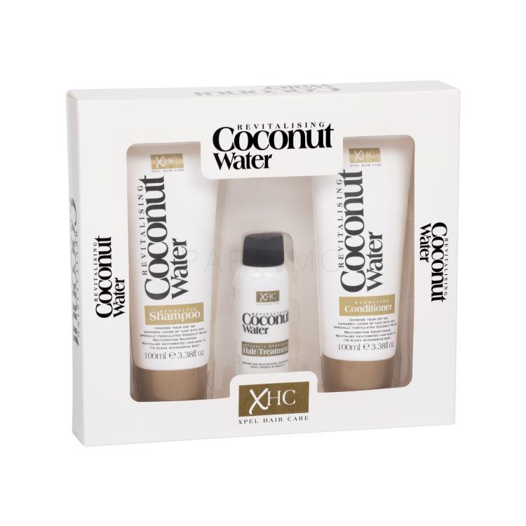Xpel Coconut Water Darilni set šampon 100 ml + balzam 100 ml + serum za lase 30 ml