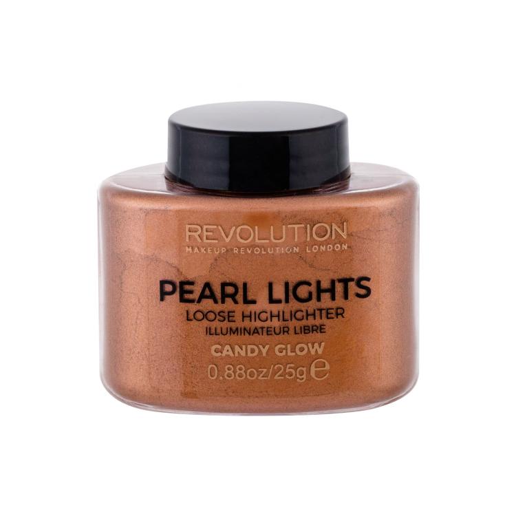 Makeup Revolution London Pearl Lights Osvetljevalec za ženske 25 g Odtenek Candy Glow
