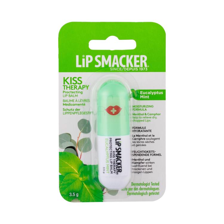 Lip Smacker Kiss Therapy Protecting Balzam za ustnice za ženske 3,5 g Odtenek Eucalyptus Mint