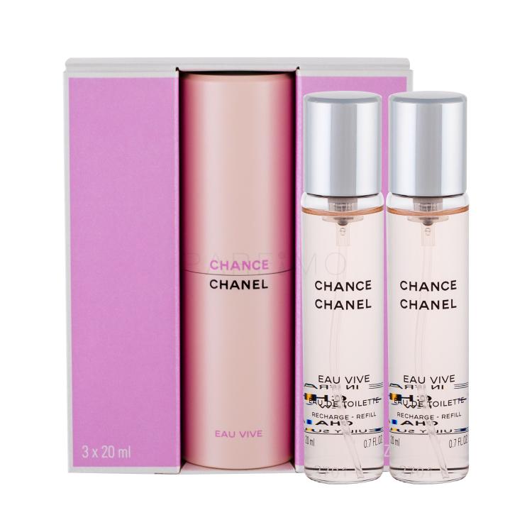 Chanel Chance Eau Vive Toaletna voda za ženske 3x20 ml