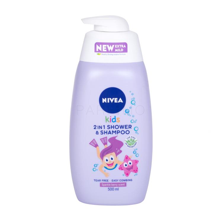 Nivea Kids 2in1 Shower &amp; Shampoo Gel za prhanje za otroke 500 ml