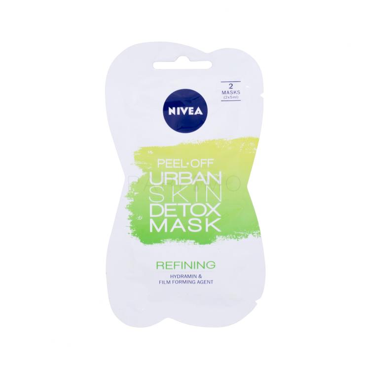 Nivea Urban Skin Detox Peel-Off Mask Maska za obraz za ženske 10 ml