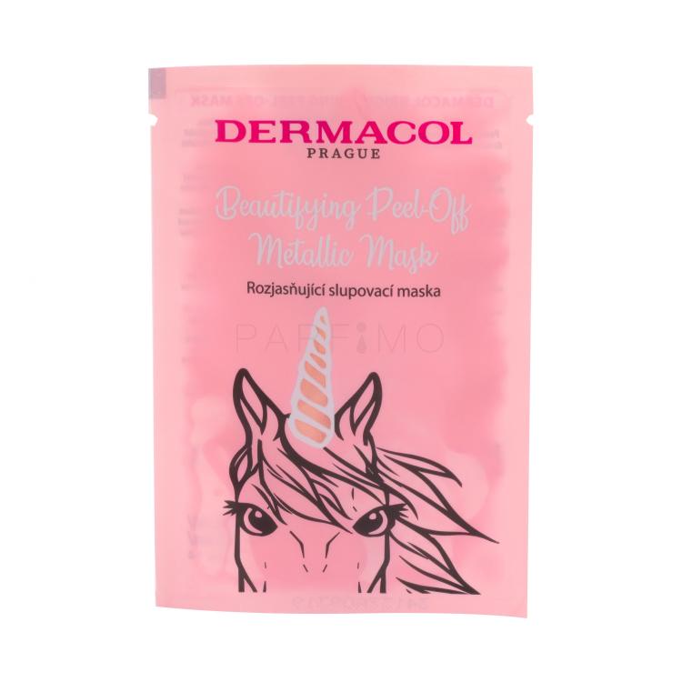 Dermacol Beautifying Peel-off Metallic Mask Brightening Maska za obraz za ženske 15 ml