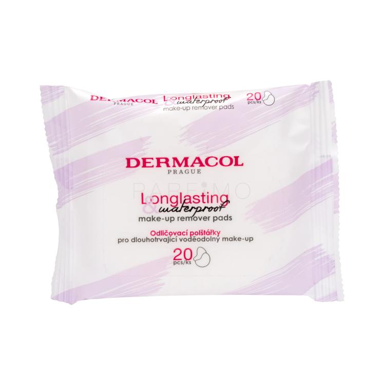 Dermacol Longlasting &amp; Waterproof Čistilni robčki za ženske 20 kos
