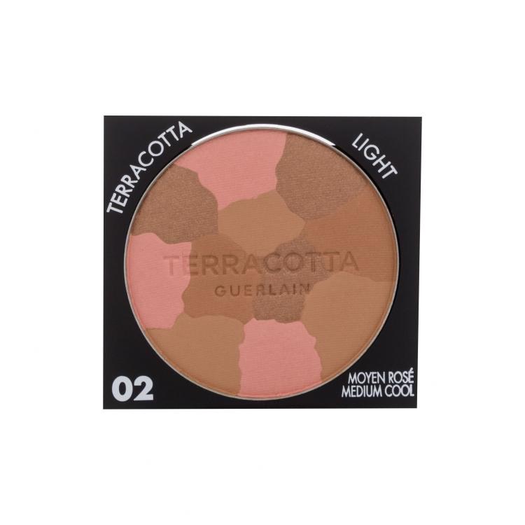 Guerlain Terracotta Light The Sun-Kissed Glow Powder Bronzer za ženske 6 g Odtenek 02 Medium Cool tester