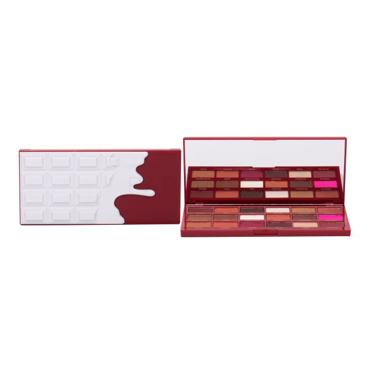 I Heart Revolution Chocolate Eyeshadow Palette Senčilo za oči za ženske 18 g Odtenek Red Velvet