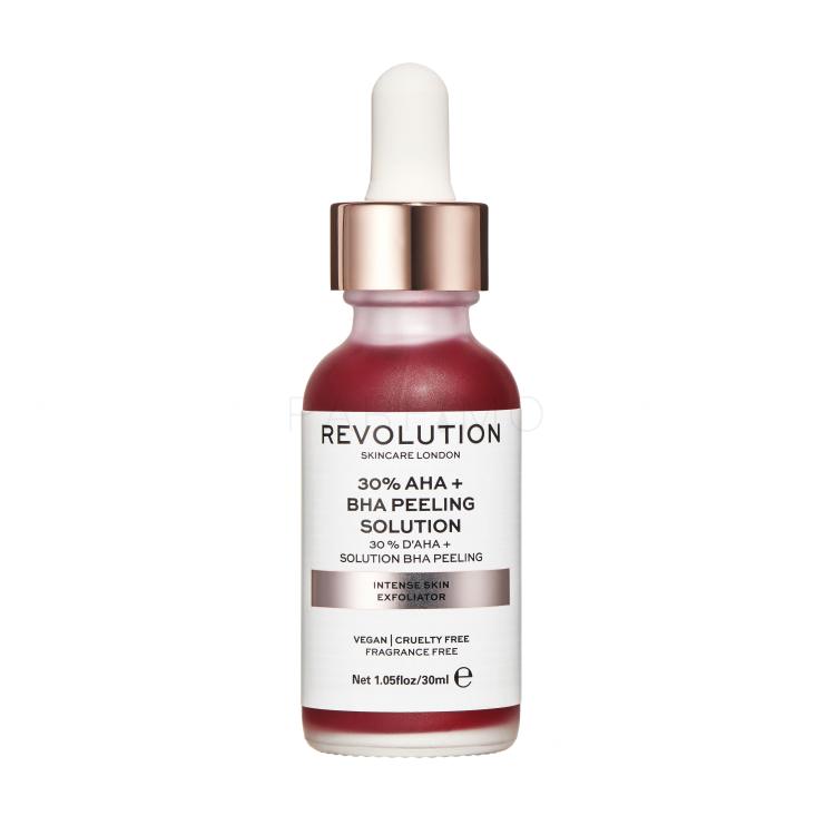 Revolution Skincare Skincare 30% AHA + BHA Peeling Solution Piling za ženske 30 ml