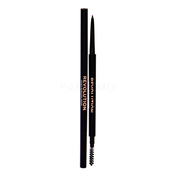 Makeup Revolution London Precise Brow Pencil Svinčnik za obrvi za ženske 0,05 g Odtenek Dark Brown