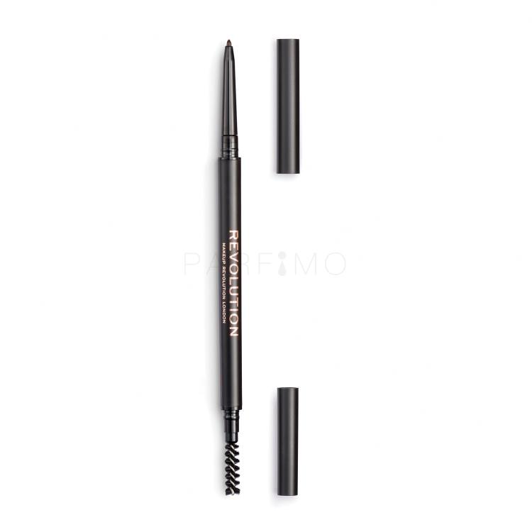 Makeup Revolution London Precise Brow Pencil Svinčnik za obrvi za ženske 0,05 g Odtenek Dark Brown