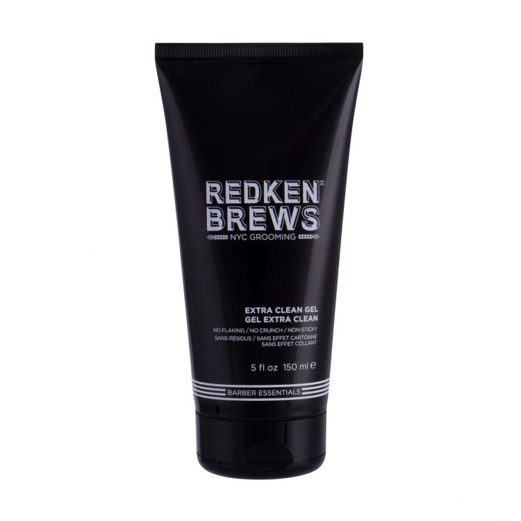 Redken Brews Extra Clean Gel Gel za lase za moške 150 ml