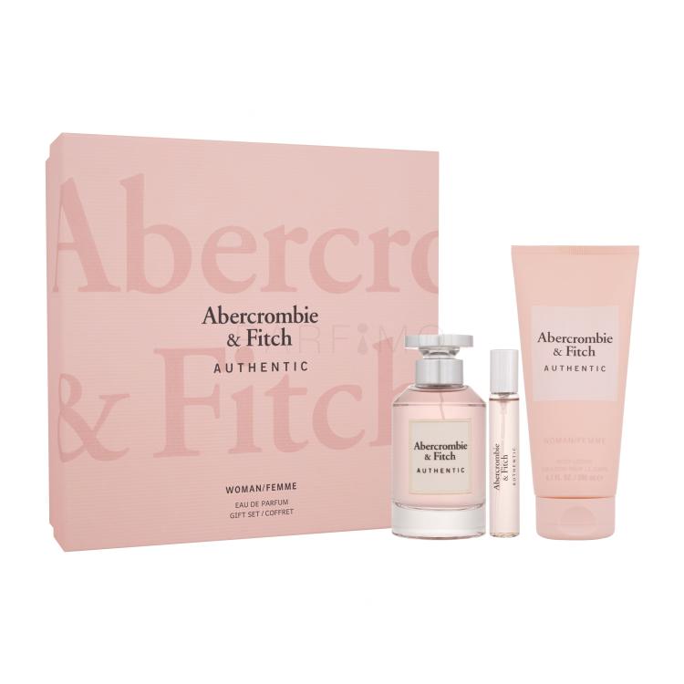Abercrombie &amp; Fitch Authentic Darilni set parfumska voda 100 ml + parfumska voda 15 ml + losjon za telo 200 ml