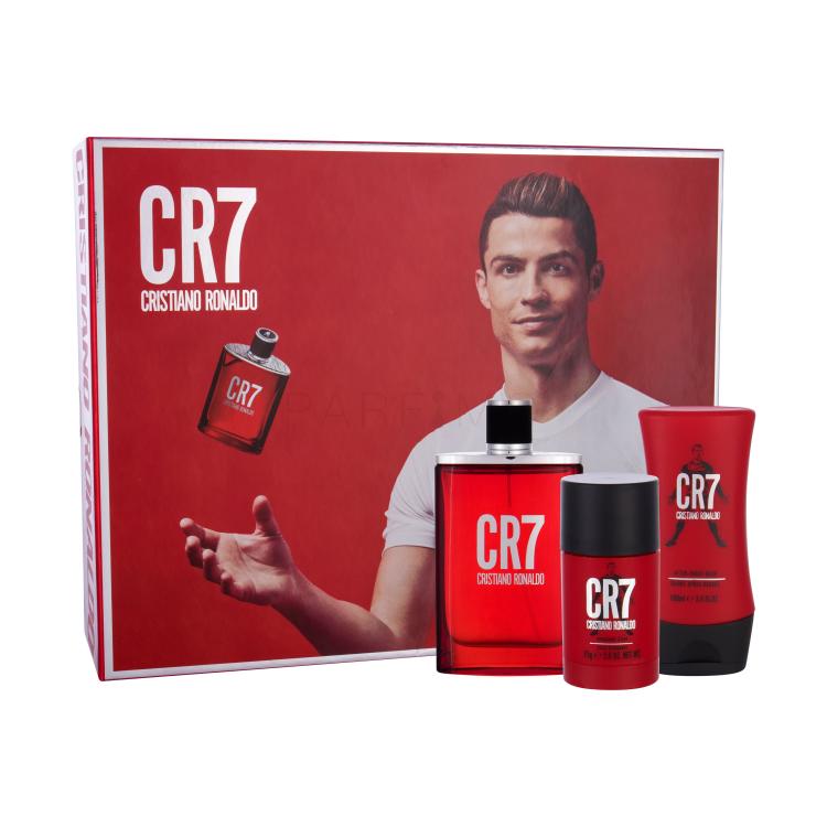 Cristiano Ronaldo CR7 Darilni set toaletna voda 100 ml + deostick 75 ml + balzam po britju 100 ml