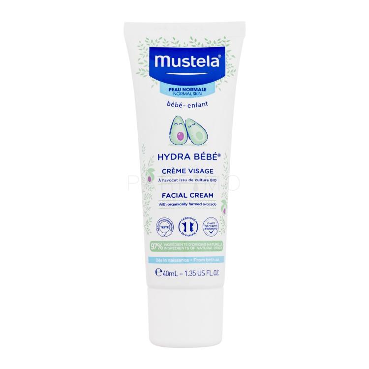 Mustela Hydra Bébé® Facial Cream Dnevna krema za obraz za otroke 40 ml