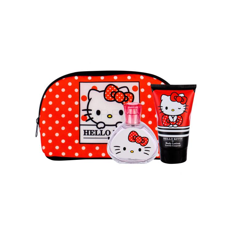 Koto Parfums Hello Kitty Darilni set toaletna voda 50 ml + losjon za telo 100 ml + kozmetična torbica