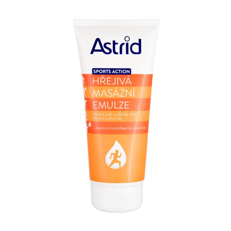 Astrid Sports Action Warming Massage Emulsion Izdelek za masažo za ženske 200 ml